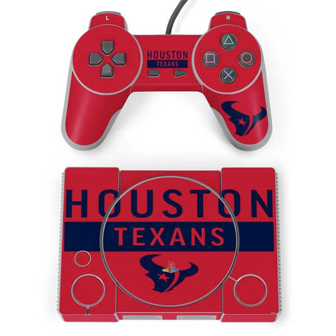 NFL Houston Texans Red Performance Series PlayStation Classic Bundle Skin